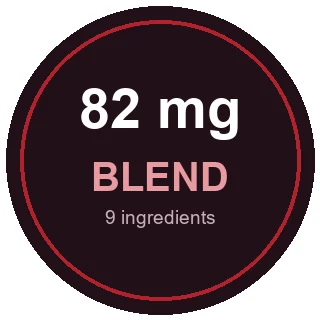 RagnarOak 82 mg proprietary botanical blend badge