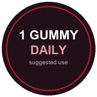 RagnarOak once-daily gummy suggested use badge
