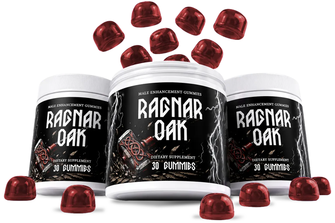 RagnarOak 3-bottle package of male vitality gummies
