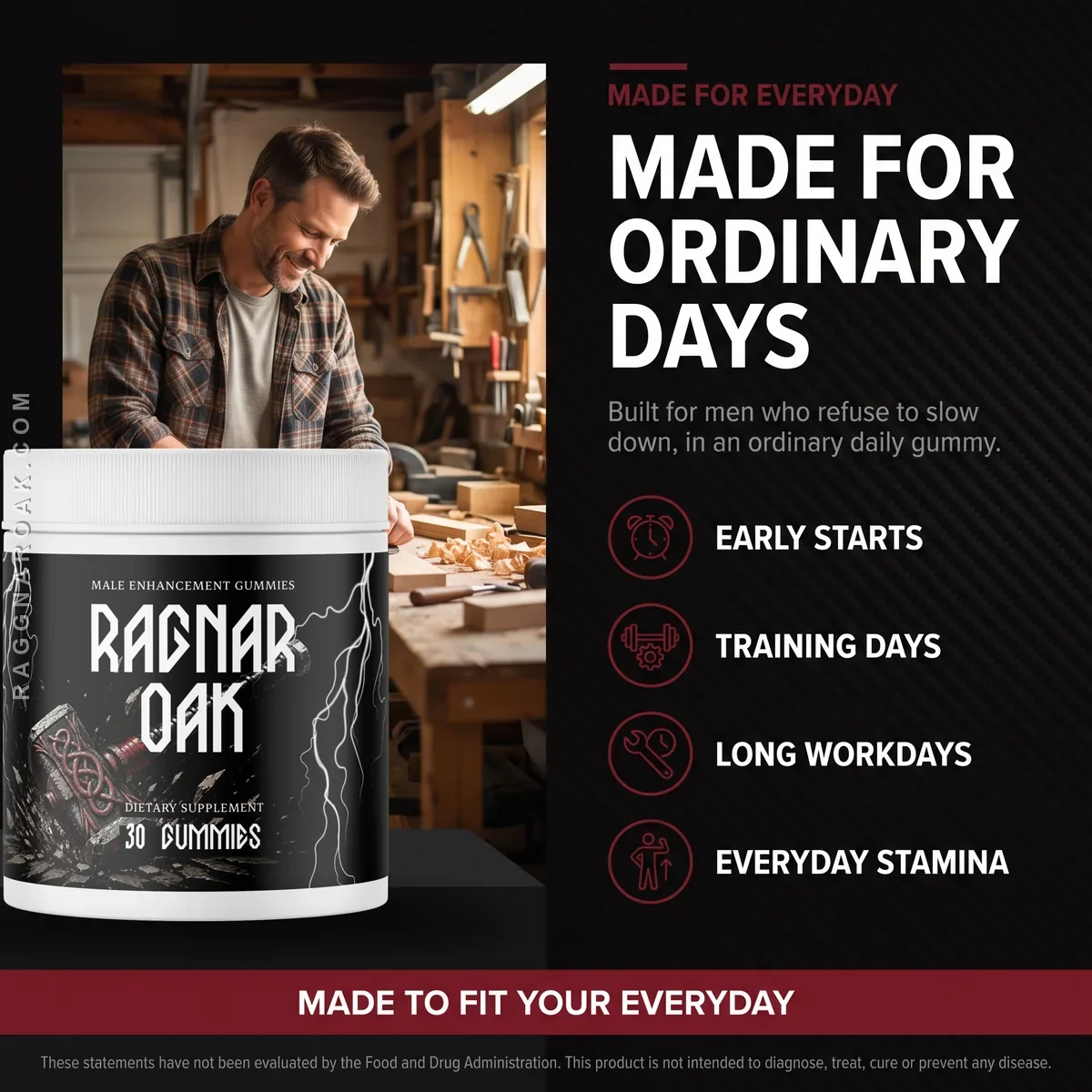 RagnarOak male vitality gummies as part of an everyday routine